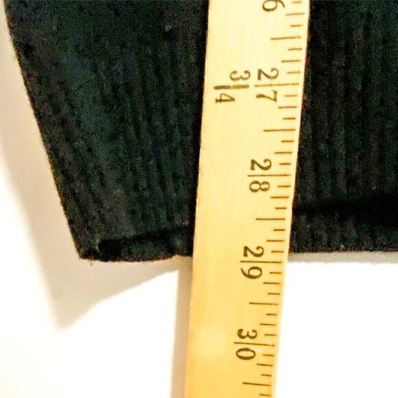 See by Chloe black sweater, tunic length woo/cashmerel blend sweater with flower - Picture 12 of 12